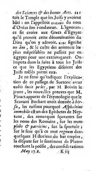 Mémoires pour l'histoire des sciences & des beaux-arts recüeillies par l'ordre de Son Altesse Serenissime Monseigneur Prince souverain de Dombes