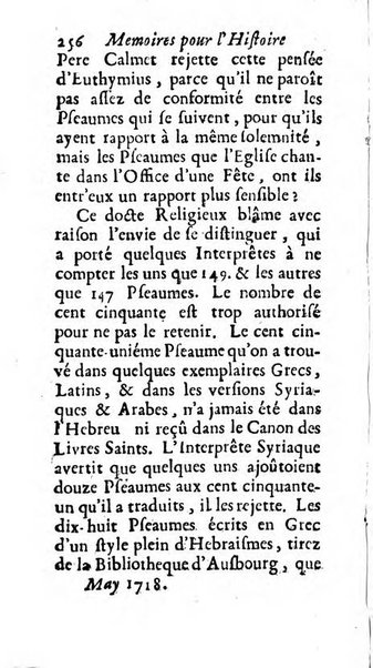 Mémoires pour l'histoire des sciences & des beaux-arts recüeillies par l'ordre de Son Altesse Serenissime Monseigneur Prince souverain de Dombes