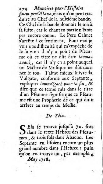 Mémoires pour l'histoire des sciences & des beaux-arts recüeillies par l'ordre de Son Altesse Serenissime Monseigneur Prince souverain de Dombes