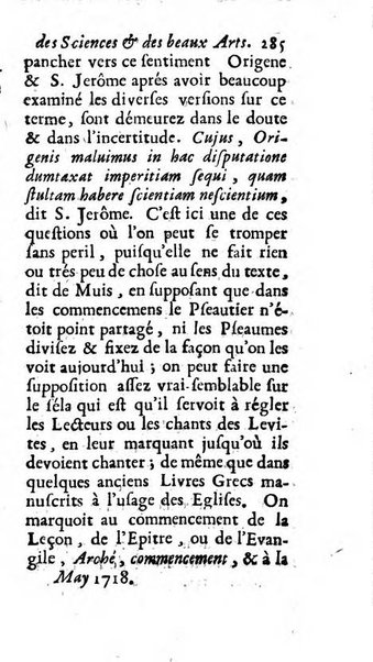 Mémoires pour l'histoire des sciences & des beaux-arts recüeillies par l'ordre de Son Altesse Serenissime Monseigneur Prince souverain de Dombes