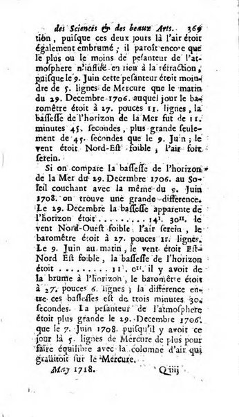 Mémoires pour l'histoire des sciences & des beaux-arts recüeillies par l'ordre de Son Altesse Serenissime Monseigneur Prince souverain de Dombes