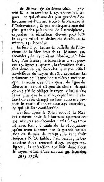 Mémoires pour l'histoire des sciences & des beaux-arts recüeillies par l'ordre de Son Altesse Serenissime Monseigneur Prince souverain de Dombes