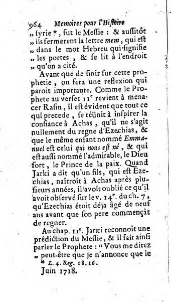 Mémoires pour l'histoire des sciences & des beaux-arts recüeillies par l'ordre de Son Altesse Serenissime Monseigneur Prince souverain de Dombes