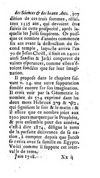 Mémoires pour l'histoire des sciences & des beaux-arts recüeillies par l'ordre de Son Altesse Serenissime Monseigneur Prince souverain de Dombes