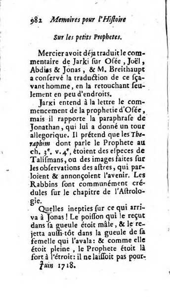 Mémoires pour l'histoire des sciences & des beaux-arts recüeillies par l'ordre de Son Altesse Serenissime Monseigneur Prince souverain de Dombes