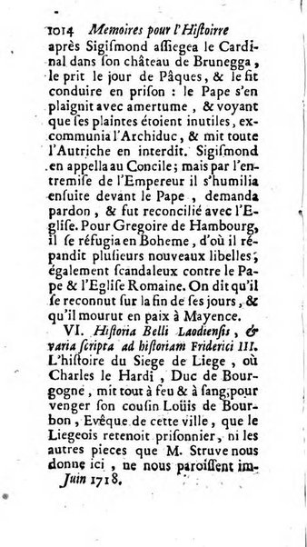 Mémoires pour l'histoire des sciences & des beaux-arts recüeillies par l'ordre de Son Altesse Serenissime Monseigneur Prince souverain de Dombes