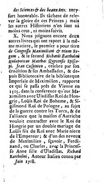 Mémoires pour l'histoire des sciences & des beaux-arts recüeillies par l'ordre de Son Altesse Serenissime Monseigneur Prince souverain de Dombes