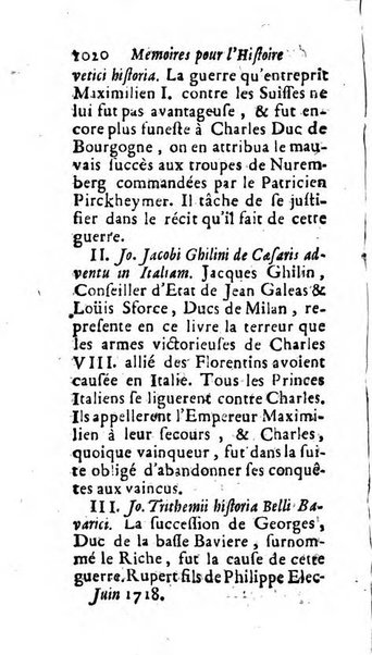 Mémoires pour l'histoire des sciences & des beaux-arts recüeillies par l'ordre de Son Altesse Serenissime Monseigneur Prince souverain de Dombes