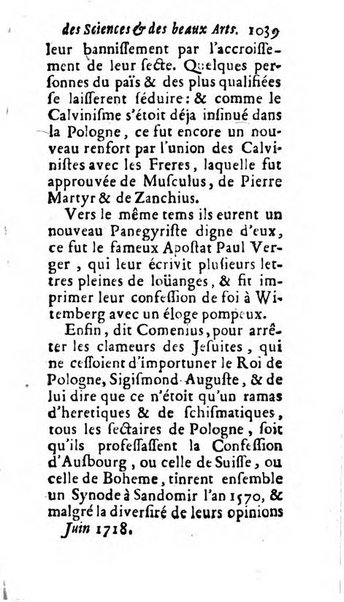 Mémoires pour l'histoire des sciences & des beaux-arts recüeillies par l'ordre de Son Altesse Serenissime Monseigneur Prince souverain de Dombes