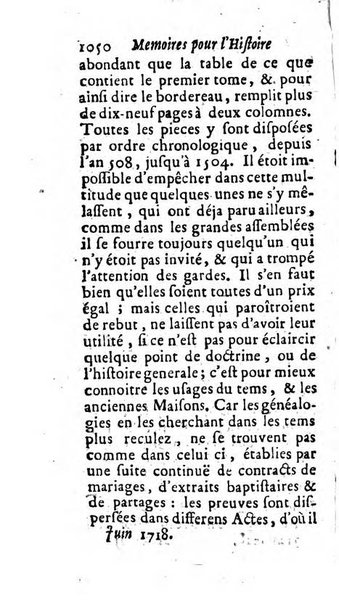 Mémoires pour l'histoire des sciences & des beaux-arts recüeillies par l'ordre de Son Altesse Serenissime Monseigneur Prince souverain de Dombes