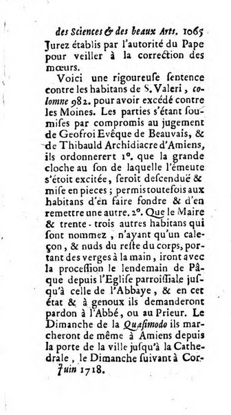 Mémoires pour l'histoire des sciences & des beaux-arts recüeillies par l'ordre de Son Altesse Serenissime Monseigneur Prince souverain de Dombes