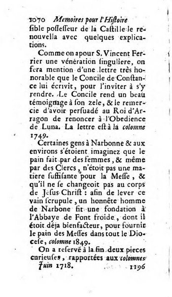 Mémoires pour l'histoire des sciences & des beaux-arts recüeillies par l'ordre de Son Altesse Serenissime Monseigneur Prince souverain de Dombes