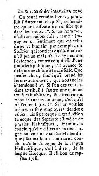 Mémoires pour l'histoire des sciences & des beaux-arts recüeillies par l'ordre de Son Altesse Serenissime Monseigneur Prince souverain de Dombes