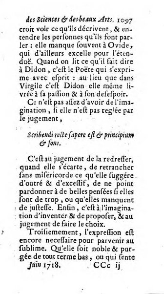 Mémoires pour l'histoire des sciences & des beaux-arts recüeillies par l'ordre de Son Altesse Serenissime Monseigneur Prince souverain de Dombes