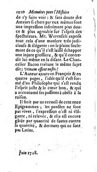 Mémoires pour l'histoire des sciences & des beaux-arts recüeillies par l'ordre de Son Altesse Serenissime Monseigneur Prince souverain de Dombes