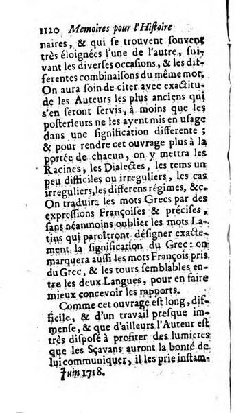 Mémoires pour l'histoire des sciences & des beaux-arts recüeillies par l'ordre de Son Altesse Serenissime Monseigneur Prince souverain de Dombes