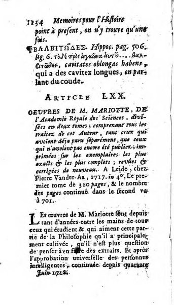 Mémoires pour l'histoire des sciences & des beaux-arts recüeillies par l'ordre de Son Altesse Serenissime Monseigneur Prince souverain de Dombes