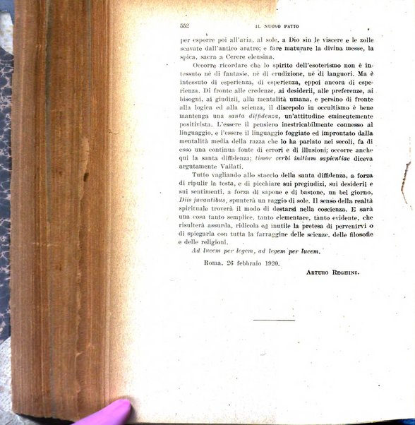 Il nuovo patto rassegna italiana di pensiero e di azione