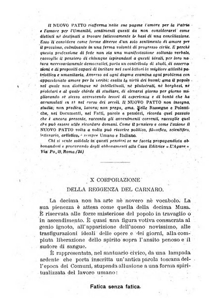 Il nuovo patto rassegna italiana di pensiero e di azione