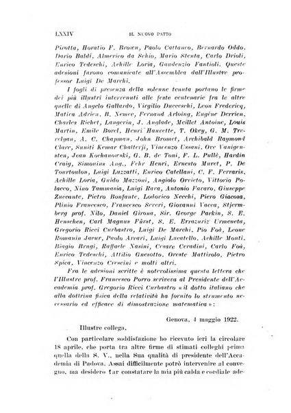 Il nuovo patto rassegna italiana di pensiero e di azione