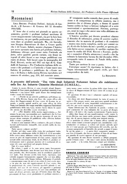 Rivista italiana delle essenze, dei profumi e delle piante officinali organo di propaganda del gruppo produttori materie aromatiche della Federazione nazionale fascista industrie chimiche ed affini