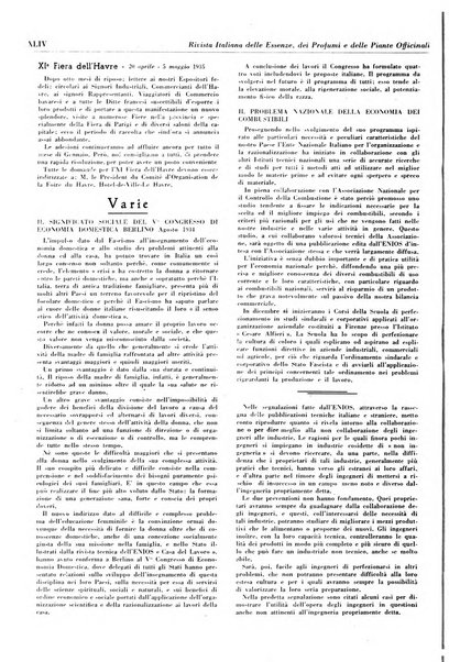 Rivista italiana delle essenze, dei profumi e delle piante officinali organo di propaganda del gruppo produttori materie aromatiche della Federazione nazionale fascista industrie chimiche ed affini