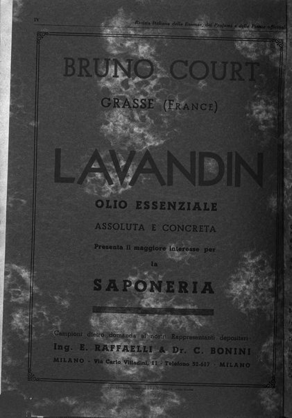 Rivista italiana delle essenze, dei profumi e delle piante officinali organo di propaganda del gruppo produttori materie aromatiche della Federazione nazionale fascista industrie chimiche ed affini