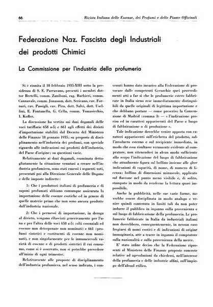 Rivista italiana delle essenze, dei profumi e delle piante officinali organo di propaganda del gruppo produttori materie aromatiche della Federazione nazionale fascista industrie chimiche ed affini