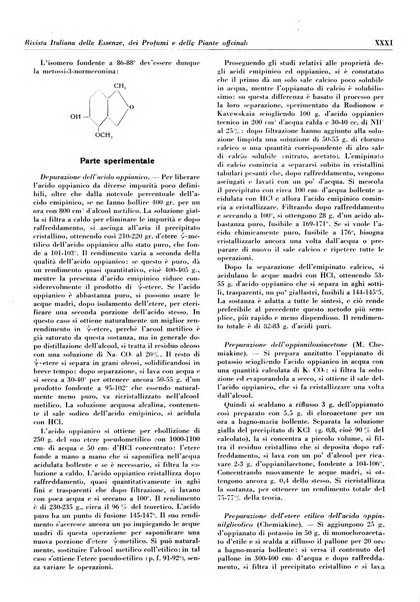 Rivista italiana delle essenze, dei profumi e delle piante officinali organo di propaganda del gruppo produttori materie aromatiche della Federazione nazionale fascista industrie chimiche ed affini