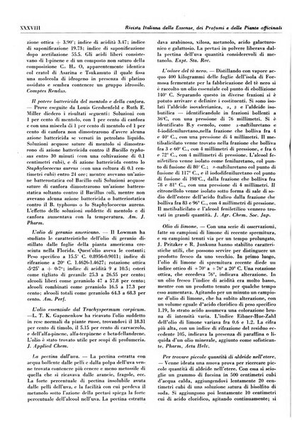 Rivista italiana delle essenze, dei profumi e delle piante officinali organo di propaganda del gruppo produttori materie aromatiche della Federazione nazionale fascista industrie chimiche ed affini