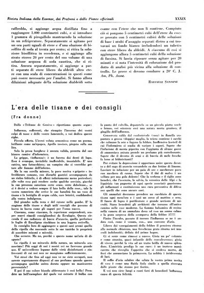 Rivista italiana delle essenze, dei profumi e delle piante officinali organo di propaganda del gruppo produttori materie aromatiche della Federazione nazionale fascista industrie chimiche ed affini