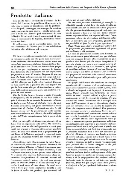 Rivista italiana delle essenze, dei profumi e delle piante officinali organo di propaganda del gruppo produttori materie aromatiche della Federazione nazionale fascista industrie chimiche ed affini