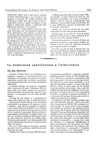 Rivista italiana delle essenze, dei profumi e delle piante officinali organo di propaganda del gruppo produttori materie aromatiche della Federazione nazionale fascista industrie chimiche ed affini