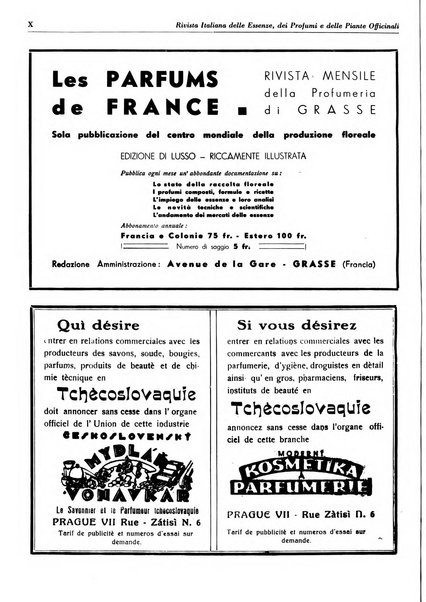 Rivista italiana delle essenze, dei profumi e delle piante officinali organo di propaganda del gruppo produttori materie aromatiche della Federazione nazionale fascista industrie chimiche ed affini