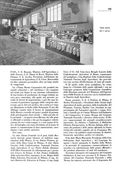 Rivista italiana delle essenze, dei profumi e delle piante officinali organo di propaganda del gruppo produttori materie aromatiche della Federazione nazionale fascista industrie chimiche ed affini