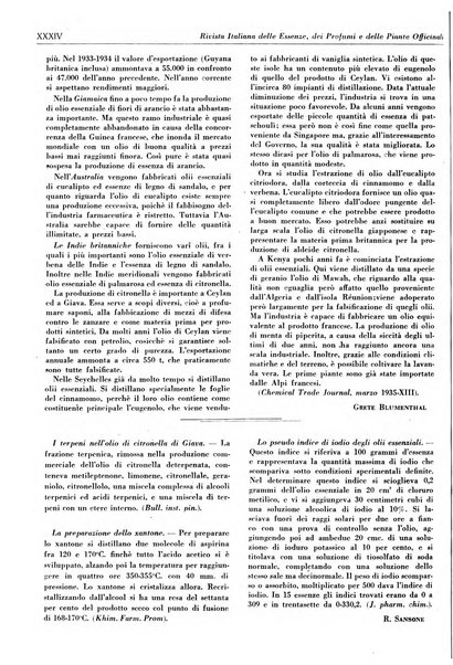 Rivista italiana delle essenze, dei profumi e delle piante officinali organo di propaganda del gruppo produttori materie aromatiche della Federazione nazionale fascista industrie chimiche ed affini