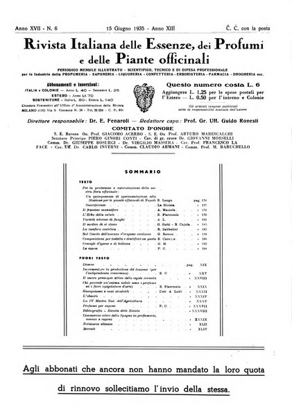 Rivista italiana delle essenze, dei profumi e delle piante officinali organo di propaganda del gruppo produttori materie aromatiche della Federazione nazionale fascista industrie chimiche ed affini