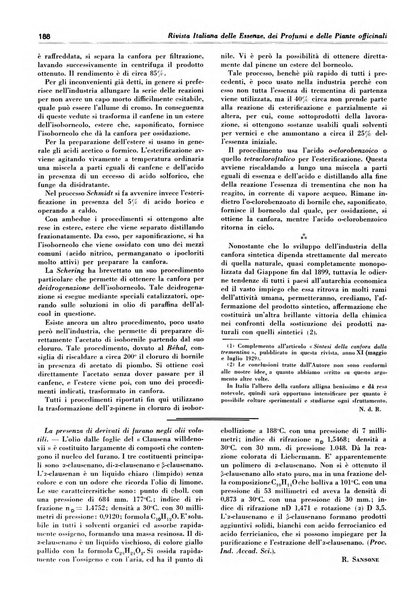 Rivista italiana delle essenze, dei profumi e delle piante officinali organo di propaganda del gruppo produttori materie aromatiche della Federazione nazionale fascista industrie chimiche ed affini