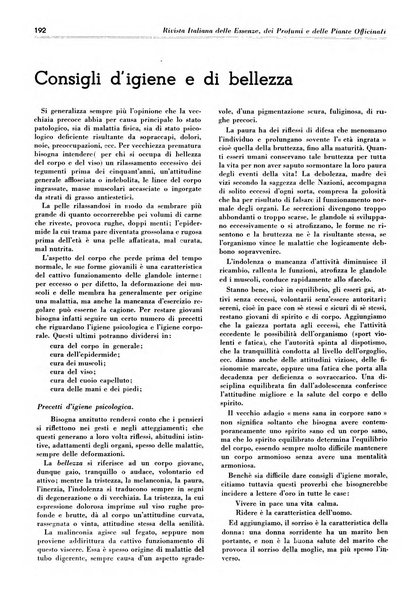 Rivista italiana delle essenze, dei profumi e delle piante officinali organo di propaganda del gruppo produttori materie aromatiche della Federazione nazionale fascista industrie chimiche ed affini