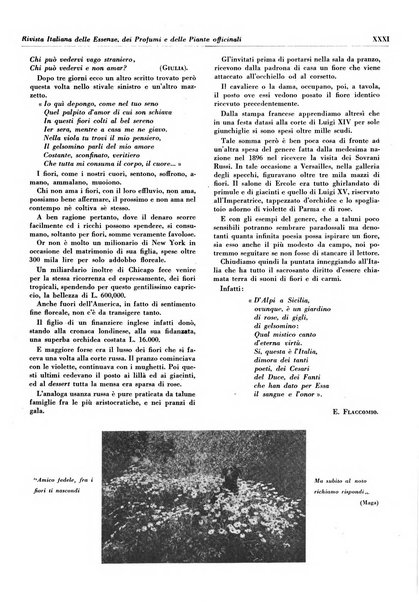 Rivista italiana delle essenze, dei profumi e delle piante officinali organo di propaganda del gruppo produttori materie aromatiche della Federazione nazionale fascista industrie chimiche ed affini