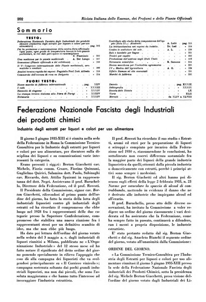 Rivista italiana delle essenze, dei profumi e delle piante officinali organo di propaganda del gruppo produttori materie aromatiche della Federazione nazionale fascista industrie chimiche ed affini