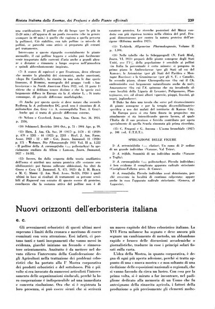 Rivista italiana delle essenze, dei profumi e delle piante officinali organo di propaganda del gruppo produttori materie aromatiche della Federazione nazionale fascista industrie chimiche ed affini