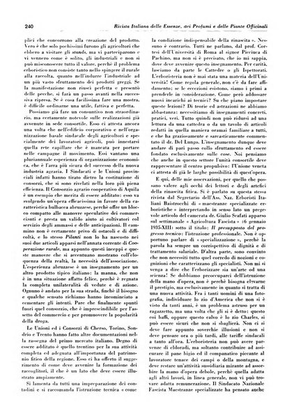 Rivista italiana delle essenze, dei profumi e delle piante officinali organo di propaganda del gruppo produttori materie aromatiche della Federazione nazionale fascista industrie chimiche ed affini