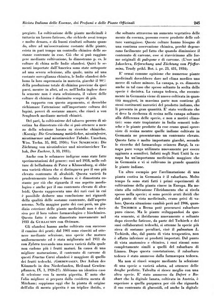 Rivista italiana delle essenze, dei profumi e delle piante officinali organo di propaganda del gruppo produttori materie aromatiche della Federazione nazionale fascista industrie chimiche ed affini