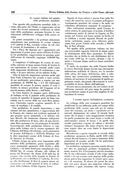 Rivista italiana delle essenze, dei profumi e delle piante officinali organo di propaganda del gruppo produttori materie aromatiche della Federazione nazionale fascista industrie chimiche ed affini