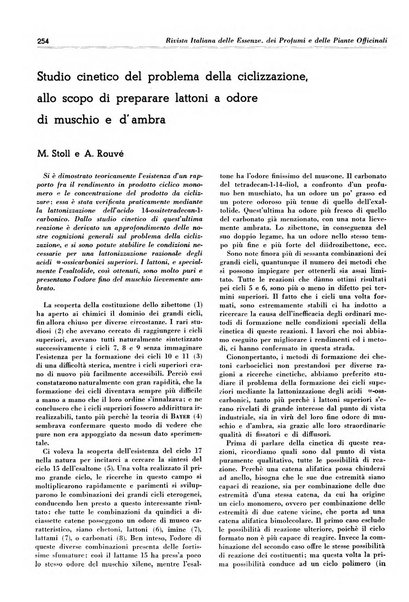 Rivista italiana delle essenze, dei profumi e delle piante officinali organo di propaganda del gruppo produttori materie aromatiche della Federazione nazionale fascista industrie chimiche ed affini