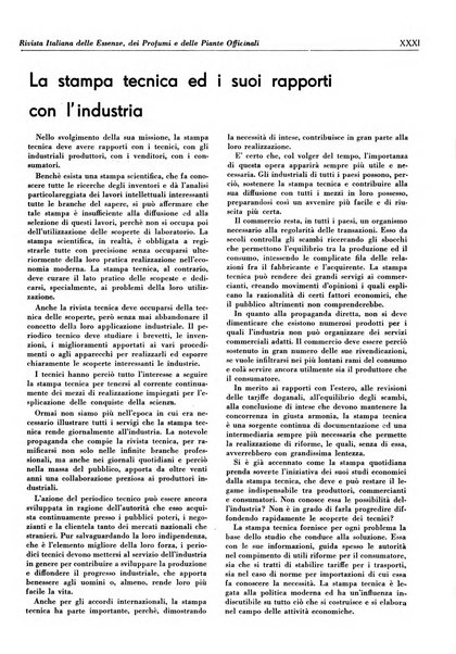 Rivista italiana delle essenze, dei profumi e delle piante officinali organo di propaganda del gruppo produttori materie aromatiche della Federazione nazionale fascista industrie chimiche ed affini