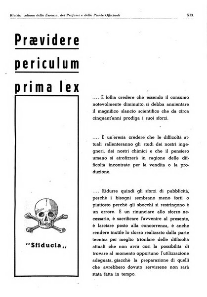 Rivista italiana delle essenze, dei profumi e delle piante officinali organo di propaganda del gruppo produttori materie aromatiche della Federazione nazionale fascista industrie chimiche ed affini