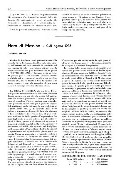 Rivista italiana delle essenze, dei profumi e delle piante officinali organo di propaganda del gruppo produttori materie aromatiche della Federazione nazionale fascista industrie chimiche ed affini