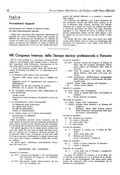 Rivista italiana delle essenze, dei profumi e delle piante officinali organo di propaganda del gruppo produttori materie aromatiche della Federazione nazionale fascista industrie chimiche ed affini